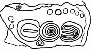 Kerbstone 5 from Knowth, Ireland