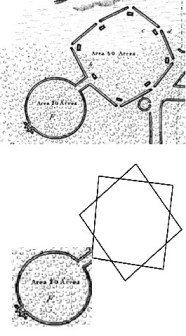Circle and Octagon of Newark, Ohio Circle and Octagon of Newark, Ohio Earthworks portrayed as a circle joining with a square.