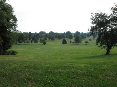 View from Geller Hill looking north towards Great Circle and Octagon. View from Geller Hill looking north towards Great Circle and Octagon. 2013