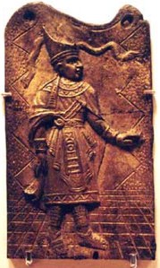 Darker view of gold tile from Crespi Collection Darker view of gold tile from Crespi Collection